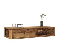 vidaXL Étagère murale avec tiroirs vieux bois bois d'ingénierie Marron