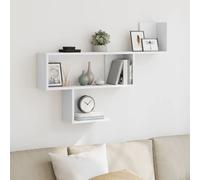Vidaxl Étagère Murale Blanc 100x15x70 Cm Bois D'ingénierie Blanc