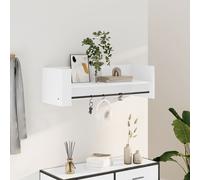 Etagère murale blanc 100x35x30,5 cm bois d'ingénierie, étagère murale cube, organisateur cube, étagère flottante, rangement cube