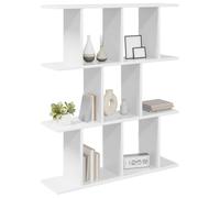 vidaXL Étagère Murale Blanc 102 x 20 x 96 cm Bois d'ingénierie, Étagère Murale Moderne pour Salon, Rangement Pratique, décor Contemporain, Touche élégante