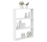vidaXL Étagère murale 43x9x60 cm Bois d'ingénierie – Flottante, d'angle, Blanc