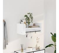 vidaXL Étagère murale blanc 70,5x35x30,5 cm bois d'ingénierie