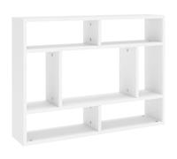 vidaXL Étagère murale flottante – Bois d'ingénierie blanc 75x16x55 cm