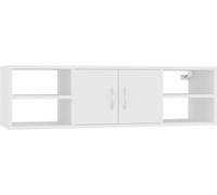 vidaXL Wandschap 102x30x29 cm bewerkt hout wit806256 Blanc G