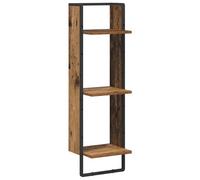 vidaXL Étagère murale Bois ancien 30×25×100 cm – Bois d'ingénierie, rectangulaire, salle de séjour