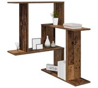 vidaXL Étagère Murale Bois Ancien 67 x 67 x 87 cm Bois d'ingénierie, Étagère Murale Moderne, Gain de Place, Rangement Stylé, Décor Pratique pour la Maison, Solutions d'Affichage