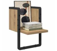 Étagère murale flottante - vidaXL - Chêne Artisan - Bois d'ingénierie - 20x25x30 cm - Montage mural - Cadre en métal