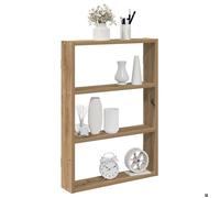 vidaXL Étagère murale chêne artisanal 43x9x60 cm bois d'ingénierie, flottante d'angle, marron