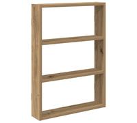 vidaXL Étagère murale chêne artisanal 43x9x60 cm bois d'ingénierie, flottante d'angle, marron