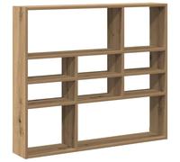 vidaXL Étagère Murale chêne Artisanal 90x16x78 cm Bois d'ingénierie, étagère Flottante Murale, étagère de buanderie, étagère à CD