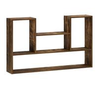 vidaXL Étagère Murale Chêne fumé 100 x 17 x 60 cm Bois d'ingénierie