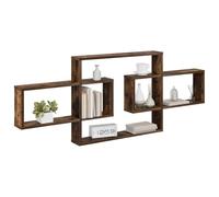 vidaXL Étagère Murale Chêne fumé 130 x 10 x 50 cm Bois d'ingénierie