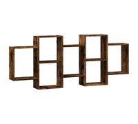 vidaXL Étagère murale chêne fumé 159x18x65 cm Bois d'ingénierie