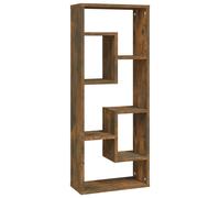 Vidaxl Étagère Murale Chêne Fumé 36x16x90 Cm Bois D'ingénierie Marron