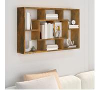 vidaXL Étagère murale Chêne fumé 85x16x52,5 cm Bois d'ingénierie 820460