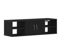 vidaXL Étagère Murale Chêne Noir 140 x 41 x 75 cm Bois d'ingénierie, Salon, étagères rectangulaires Modernes, Rangement spacieux, unitée Murale résistante, Solutions Chic pour Organiser