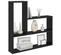 vidaXL Étagère Murale Chêne Noir 60 x 11 x 60 cm Bois d'ingénierie, Salon, Étagère Murale Moderne, Rangement Vertical, Étagères intérieures compactes, Display Fonctionnel et décoratif
