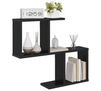 vidaXL Étagère Murale Chêne noir 60 x 12 x 50,5 cm Bois d'ingénierie