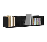 vidaXL Étagère Murale Chêne Noir 75 x 18 x 18 cm Bois d'ingénierie, Étagère Murale rectangulaire, Rangement Moderne, Solide Organisateur, Gain de Place dans Le Salon