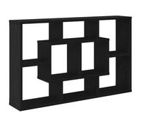 vidaXL Étagère Murale Chêne Noir 85 x 16 x 52.5 cm Bois d'ingénierie, Étagère Murale rectangulaire, Moderne, Style Minimaliste, Rangement Pratique pour Le Salon