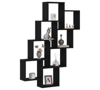 vidaXL Étagère murale Chêne noir 90 x 15 x 119,5 cm Bois d'ingénierie, Moderne, Robuste