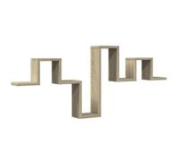Vidaxl Étagère Murale Chêne Sonoma 104,5x10x43 Cm Bois D'ingénierie Multicolore