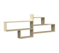 vidaXL Étagère murale Chêne Sonoma 167,5x18x68 cm Bois d'ingénierie Multicolore