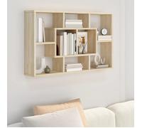Vidaxl Étagère Murale Chêne Sonoma 85x16x52,5 Cm Bois D'ingénierie Multicolore