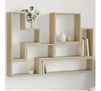 Vidaxl Étagère Murale Chêne Sonoma 96x12x64 Cm Bois D?Ingénierie Marron
