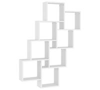 vidaXL Étagère cube murale Blanc 90 x 15 x 119 cm Aggloméré