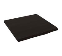 vidaXL Étagère murale 363749 – en chêne massif traité gris foncé 40x40x2 cm