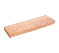 Wandschap 60x20x4 cm behandeld massief eikenhout lichtbruin363642