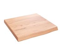 Wandschap 40x40x(2-4) cm behandeld massief eikenhout lichtbruin363630