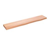 Wandschap 100x20x4 cm behandeld massief eikenhout lichtbruin363678