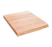 Vidaxl Étagère Murale Marron Clair Bois Chêne Massif Traité Marron