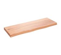 Vidaxl Étagère Murale Marron Clair Bois Chêne Massif Traité Marron
