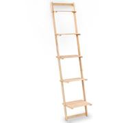 vidaXL Étagère Murale Échelle Escalier de Rangement Bibliothèque Bois de Cèdre