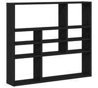 vidaXL Étagère Murale en chêne Noir 90 x 16 x 78 cm Bois d'ingénierie
