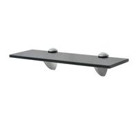 vidaXL Étagère murale en verre Zwevend schap 30 x 20 cm 8 mm Noir