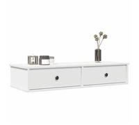 vidaXL Étagère murale et tiroirs 859959 blanc 100×37,5×19 cm bois d'ingénierie