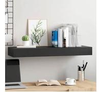 vidaXL Étagère murale flottante avec tiroir Noir 80x25x8 cm