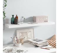 Vidaxl Étagère Murale Flottante Blanc Brillant 90x23,5x3,8 Cm Mdf Blanc