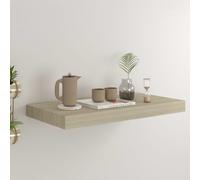 vidaXL Etagère Murale Flottante Etagère Suspendue Support Mural Bibliothèque Salon Salle de Séjour Maison Intérieur Couleur de Chêne 50x23x3,8 cm MDF