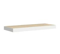 vidaXL Étagère murale flottante Support mural salon Chêne et blanc 60×23,5×3,8 cm MDF