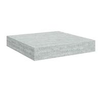 vidaXL Etagère Murale Flottante Etagère Suspendue Support Mural Salon Salle de Séjour Maison Intérieur Gris Béton 23x23,5x3,8 cm MDF
