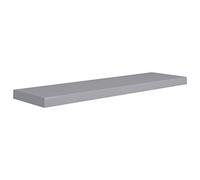 vidaXL Étagère murale flottante – Support mural bibliothèque Gris 90×23,5×3,8 cm MDF
