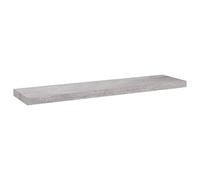 vidaXL Etagère Murale Flottante Etagère Suspendue Support Mural Etagère de Salon Salle de Séjour Maison Intérieur Gris Béton 90x23,5x3,8 cm MDF