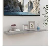 vidaXL Étagère murale flottante 90x23,5x3,8 cm Gris béton MDF