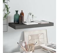 Vidaxl Étagère Murale Flottante Gris Brillant 50x23x3,8 Cm Mdf Gris