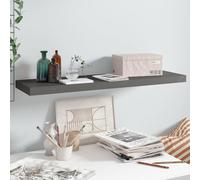 vidaXL Wandschap zwevend 90x23,5x3,8 cm MDF hoogglans grijs323796 Gris G